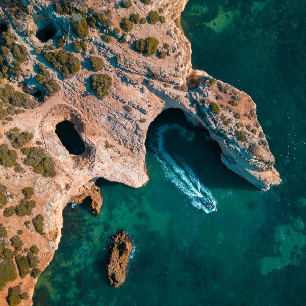 algarve cliffs atlantic sea
