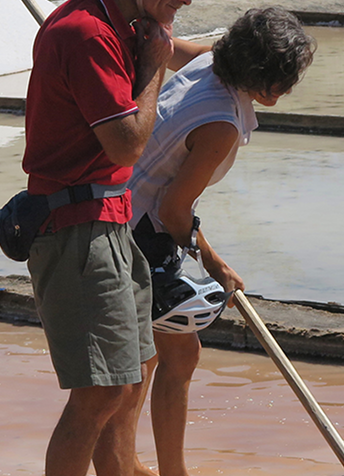 Hands-on salt harvesting experience