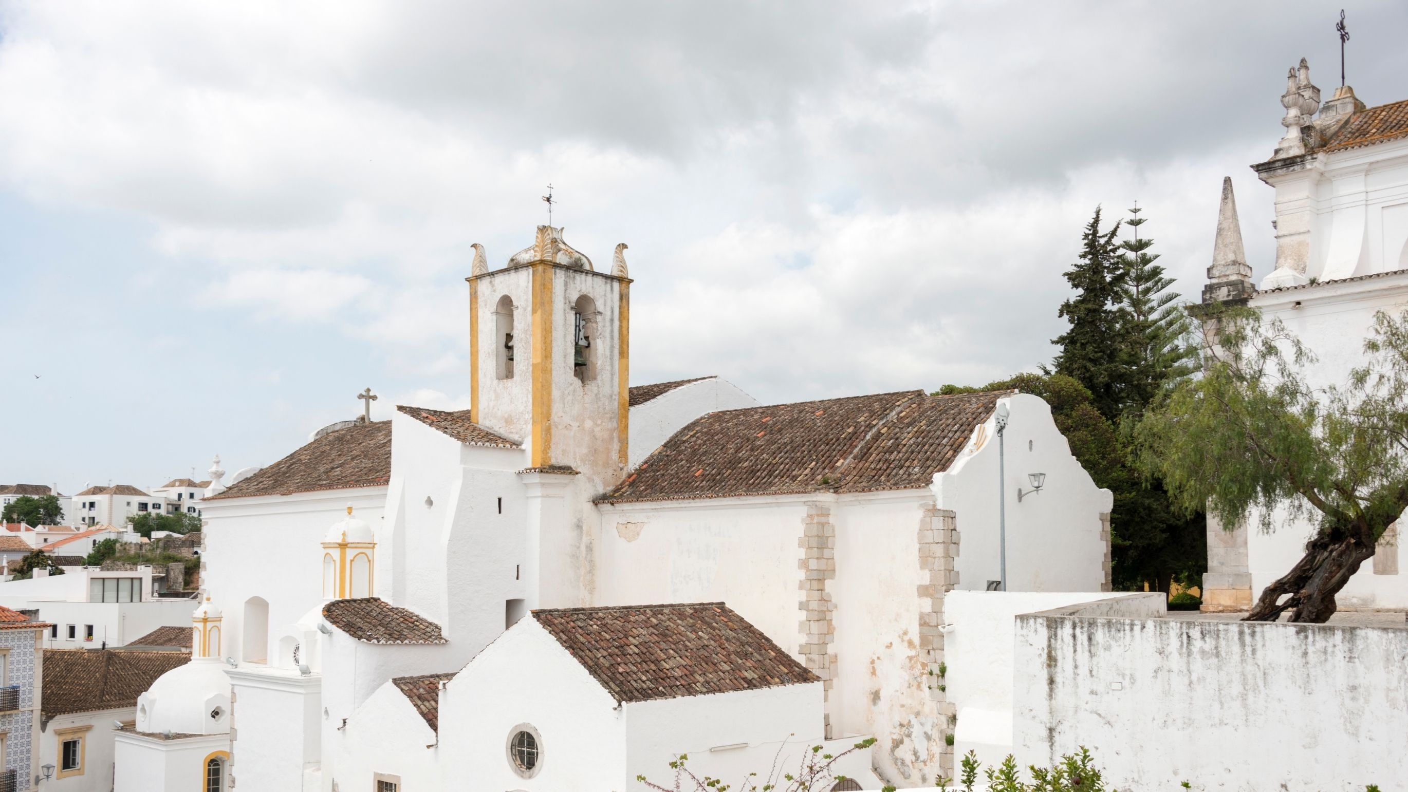 Historic white church in Tavira